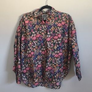 Long sleeve floral blouse